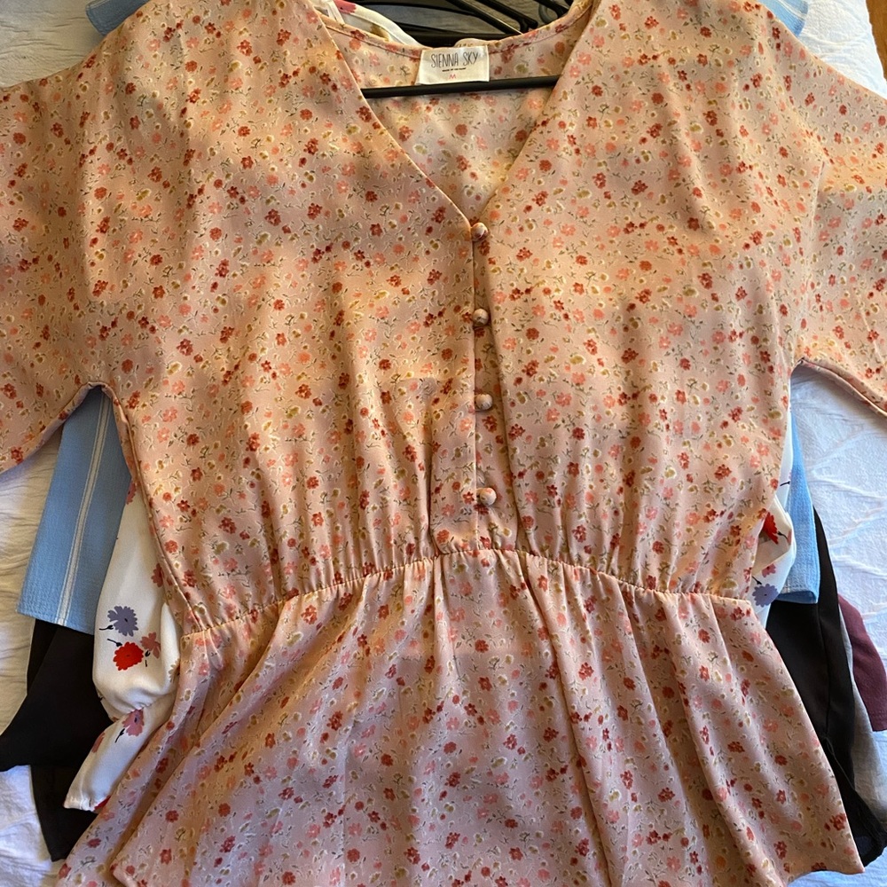 floral blouse